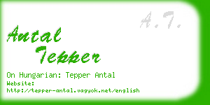 antal tepper business card